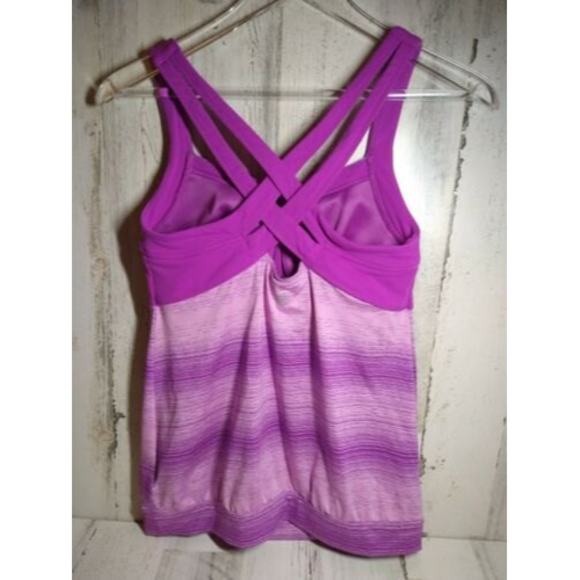 Athleta Stride Crunch and Punch Tank Jazzy Purple Size Small Excellent Athletic - Picture 2 of 5